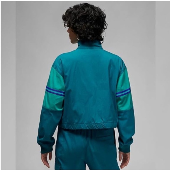 Jordan Flight Woven Jacket bright spruce/new emerald - Picture 2 of 10